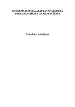 Konspekts 'Datorzinātņu bakalaura un maģistra darba rakstīšana un aizstāvēšana', 1.