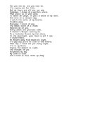 Eseja 'Poem: The thought of you', 1.