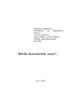 Referāts 'Brīvās ekonomiskās zonas', 1.