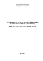 Referāts 'Valsts un baznīcas attiecību politika Kārļa Ulmaņa autoritārās valdības laikā', 1.