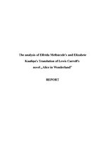 Referāts 'The Analysis of Elfrīda Melbārzde’s and Elizabete Kauliņa’s Translation of Lewis', 1.