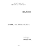 Konspekts 'Centrālās nervu sistēmas tuberkuloze', 1.