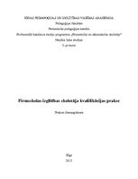 Prakses atskaite 'Kvalifikācijas prakse pirmsskolā', 1.