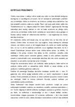 Referāts 'Estētikas priekšmets', 2.