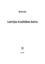 Referāts 'Latvijas kvalitātes balva', 1.