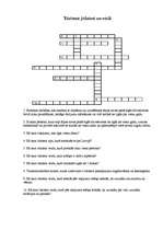 Konspekts 'Krustvārdu mīkla par tūrismu', 1.