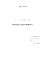 Referāts 'Farmācijas rūpniecība Latvijā', 1.