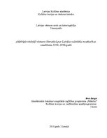 Konspekts 'Atšķirīgie viedokļi vēstures literatūrā par Latvijas valstiskās neatkarības zaud', 1.