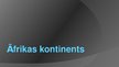 Prezentācija 'Āfrikas kontinents', 1.