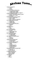 Konspekts 'Tests par Akvīnas Tomu', 1.