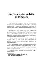 Referāts 'Latviešu tautas gudrība audzināšanā', 1.