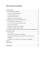 Diplomdarbs 'Child in the Novel "Alice’s Adventures in Wonderland" by Lewis Carroll', 8.