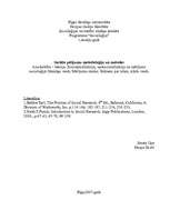 Konspekts 'Konceptualizācija, operacionalizācija un mērījumi socioloģijā. Mainīgo veidi. Mē', 1.