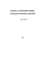 Referāts 'Jauniešu ar intelektuālās attīstības traucējumiem iekļaušana sabiedrībā', 1.