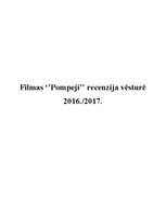 Eseja 'Filmas "Pompeji" recenzija vēsturē', 1.