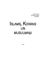 Referāts 'Islāms, Korāns un musulmaņi', 1.