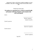 Diplomdarbs 'Profesionālā stresa uztveršana saistībā ar psihisko veselību un psihisko labklāj', 2.