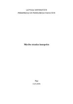 Konspekts 'Mācību stundas konspekts veselības mācībā', 1.