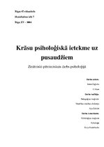 Referāts 'Krāsu psiholoģiskā ietekme uz pusaudžiem', 1.