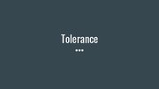 Prezentācija 'Tolerance', 1.