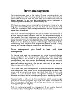 Eseja 'Stress Management', 1.