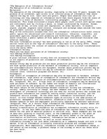 Eseja 'The Emergence of an Information Society', 1.