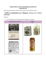 Paraugs 'Vēsturiskā mīta izmantošana patēriņa sabiedrībā', 1.