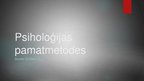 Prezentācija 'Psiholoģijas pamatmetodes', 1.