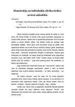 Konspekts 'Demokrātija un individuālās cilvēka tiesības atvērtā sabiedrībā', 1.