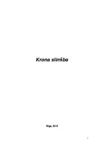 Konspekts 'Krona slimība', 1.