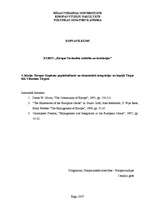 Konspekts 'Eiropas Kopienas paplašināšanās un ekonomiskā integrācija', 1.