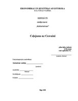 Referāts 'Ceļojums uz Cesvaini', 1.