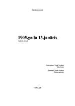 Konspekts '1905.gada 13.janvāris', 1.