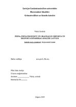 Referāts 'Piena, piena produktu un graudaugu importa un eksporta dinamikas analīze Latvijā', 1.