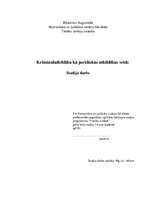 Diplomdarbs 'Kriminālatbildība kā juridiskās atbildības veids', 1.