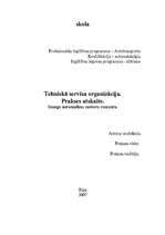 Prakses atskaite 'Tehniskā servisa organizācija. Smago automašīnu motoru remonts', 1.