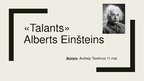 Prezentācija 'Talants - Alberts Einšteins', 1.