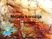 Prezentācija 'Metālu korozija', 1.