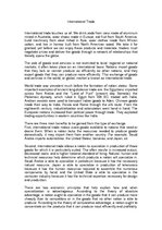 Eseja 'International Trade', 1.