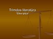 Prezentācija 'Trimdas literatūra un "Elles ķēķis"', 1.