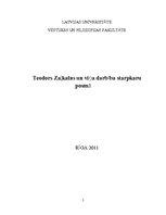 Referāts 'Teodors Zaļkalns un viņa darbība starpkaru posmā', 1.