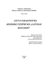 Referāts 'Jauna pakalpojuma izstrāde uzņēmumā', 1.