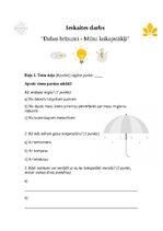 Paraugs 'Stundu plānojums 2.klasei Dabaszinībās', 18.