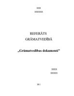 Referāts 'Grāmatvedības dokumenti', 2.