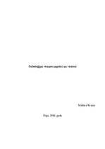 Konspekts 'Psiholoģijas vēstures aspekti un virzieni', 1.