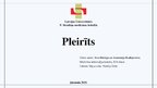 Prezentācija 'Pleirīti', 1.