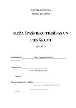 Referāts 'Meža īpašnieku tiesības un pienākumi', 1.