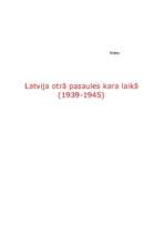 Referāts 'Latvija Otrā pasaules kara laikā', 1.