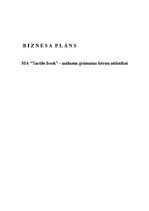 Biznesa plāns 'Biznesa plāns SIA “Tactile book” - auduma grāmatas bērnu attistībai', 1.