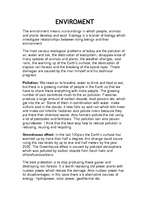 Konspekts 'Enviroment', 1.